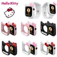 thumbnail image 2 of Funda protectora para Apple Watch de Hello Kitty, cubierta para Iwatch de 38, 40, 42 y 44mm, carcasa de silicona suave de reemplazo para IWatch de Anime KT Cat, 2 of 3