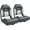 101-Light Grey/Charcoal(2 seats), variant on NORTHCAPTAIN S1 Pro Premium High Back Folding Boat Seat,Stainless Steel Screws Included,Charcoal/Black(2 Seats)