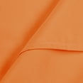 thumbnail image 3 of Organictune 1800 Count Luxury Microfiber Flat Sheet, Extra Soft and Cozy, Wrinkle, Fade, Stain Resistant Bed Top Sheet, Orange, Twin Extra Long, 66"x102", 3 of 5