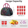 thumbnail image 5 of Reusable Fashion Lnsulated Lunch Bag for Women & Men - Leakproof Water-Resistant Cooler Tote, Large Capacity for Work,Travel,Picnic,Beach & Office., 5 of 6