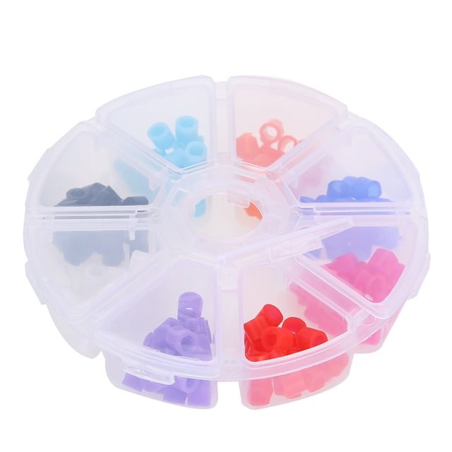 160 anillos de código de silicona para ortodoncia, universales y esterilizables en autoclave para instrumentos dentales.