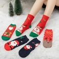 thumbnail image 4 of IDALL Christmas Stockings Ankle Socks 1 Pair Womens Christmas Socks Gifts For Women Girls Funny Novelty Colorful Cotton Holiday Crew Socks Fuzzy Socks Warm Socks for Women Clearance Sale G One Size, 4 of 4