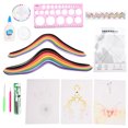 thumbnail image 1 of Quilling Supplies, High Hardness Bright Color Paper Quilling Flower DIY Production Rotating Paper Lightweight Portable  For Teaching For Household, 1 of 8