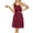Wine, variant on HONHUZH Cocktail Dresses for Women Sexy V Neck Sleeveless Lace Vintage Dress Sleeveless V Neck Dress