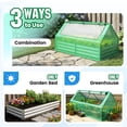 thumbnail image 4 of Quictent 6x3x1ft Galvanized Raised Garden Bed with Cover Metal Planter Box Kit, w/ 2 Large Screen Windows Mini Greenhouse for Outdoor Growing Vegetables (Green), 4 of 11