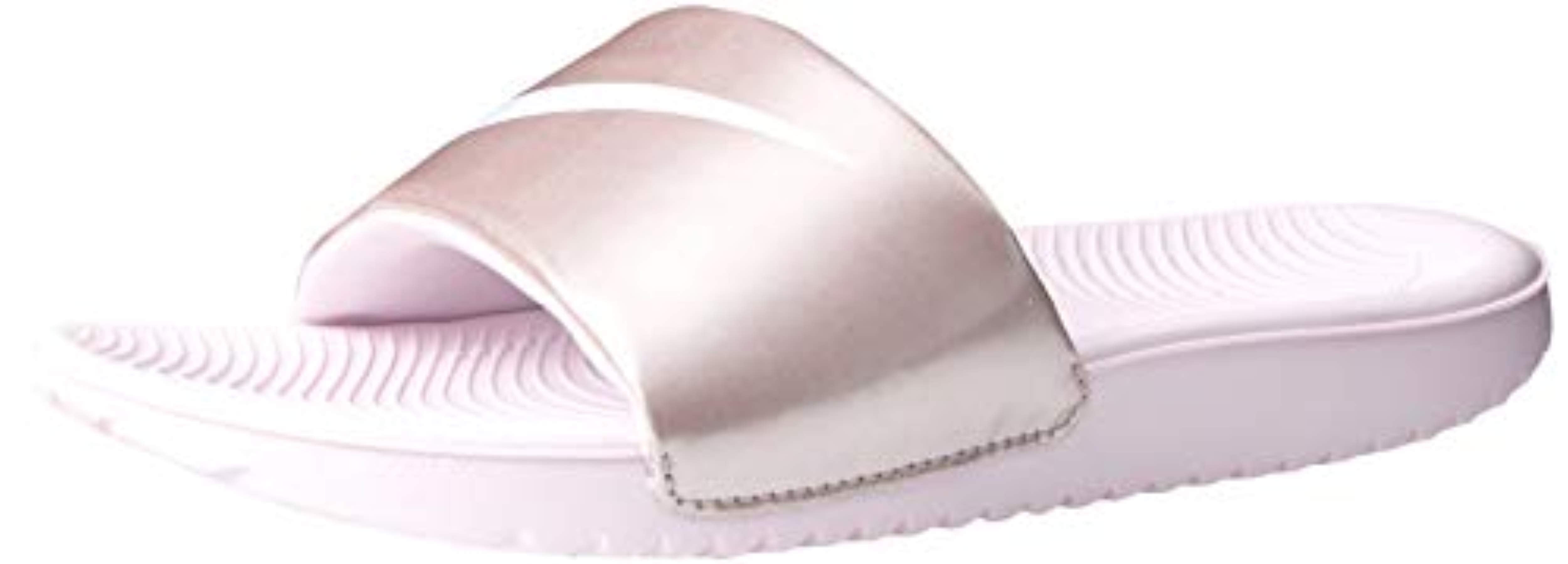 nike kawa slides junior pink