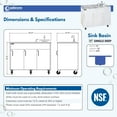 thumbnail image 3 of Ozark River Manufacturing, Advantage S1D, Portable Hand Wash Station, 110V, White Laminate Cabinet-Stainless Countertop, Hot Water Hand Washing Station with Countertop & Storage Space, 3 of 9