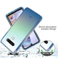 thumbnail image 4 of Mantto LG Stylo 6 Case, Front & Back 360 degree Full Body Protective Gradient Color Bumper Shockproof Slim Hybrid Back Soft Silicone Rubber TPU Bumper Clear Phone Case for LG Stylo 6 Case - Blue, 4 of 8
