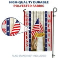 thumbnail image 4 of America Forever God Bless America Summer Garden Flag 12.5 x 18 inches Fourth of July US Flag Stars Patriotic Yellow Floral Double Sided Seasonal Yard Outdoor Decorative Memorial Day Garden Flag, 4 of 5