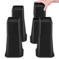 thumbnail image 1 of Elevadores de cama MCXYEM ajustables de 30 cm, resistentes, negros, paquete de 4, 1 of 7