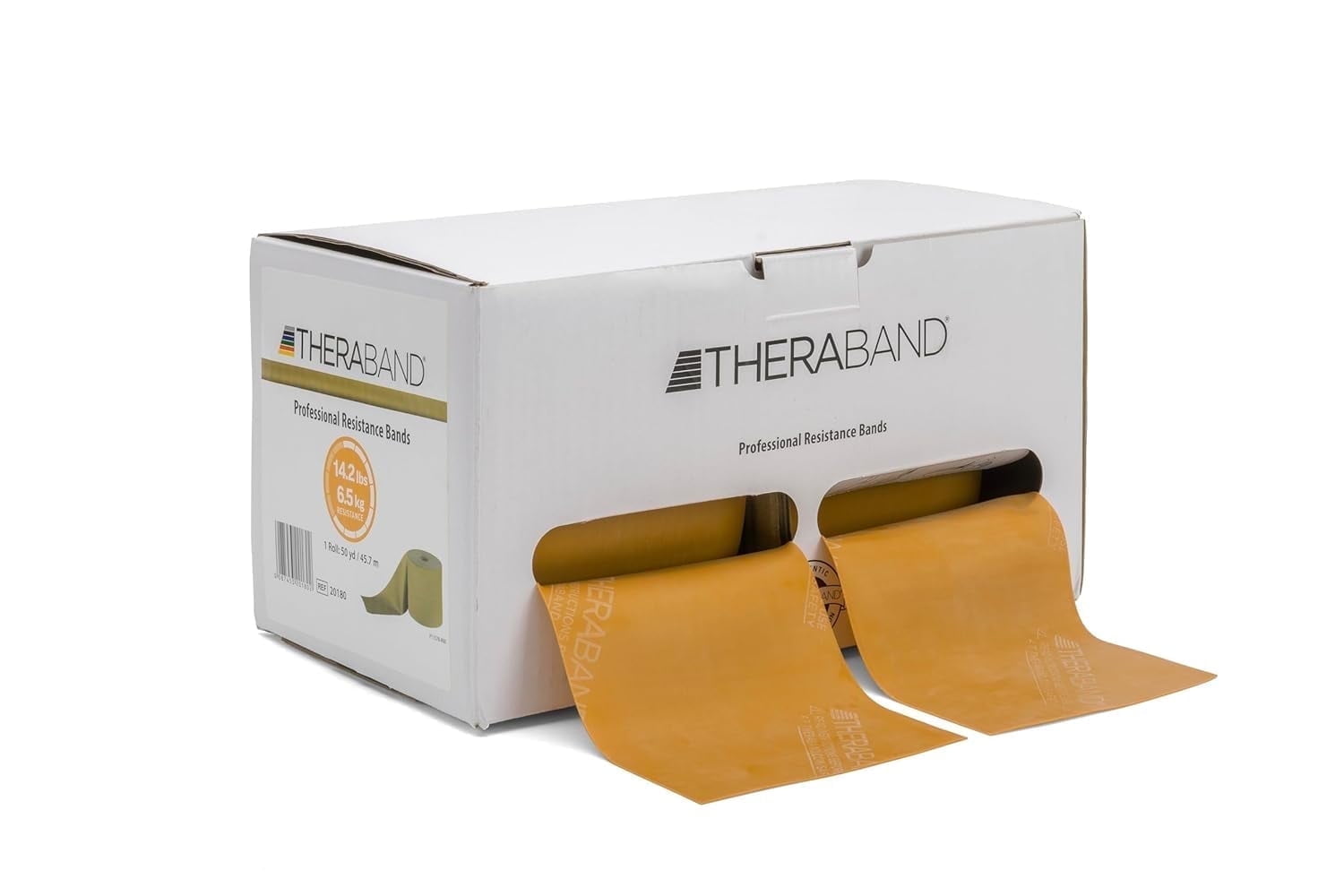 THERABAND Resistance Band, Gold, Max, 50-Yard Roll, Elastic Band for Strength Training, Stretching, Yoga, Pilates, Physical Therapy, Portable & Cut-to-Length, Color-Coded Levels