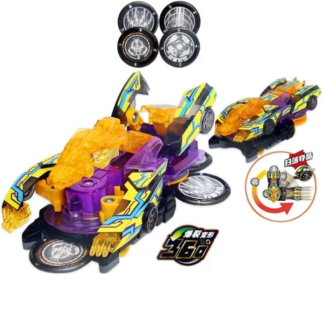 DMH Explosion Wild Speed Fly Deformation Car 4 Screechers Beast Attack Action Figures Capture Flips Transformation Surprise Gift Toy