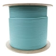 thumbnail image 5 of 2-Strand Fiber Indoor Distribution Fiber Optic Cable, Multimode 50/125, Corning Clear Curve OM3, Plenum Rated, Aqua, Bulk Spool for High-Speed Data Transmission, 1000ft, 5 of 7