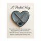 thumbnail image 2 of Uuiauoio Hockey Theme Inspirational Pocket Token | Heart Shape Keepsake with Crossed Sticks & Puck Design | Motivational Gift for Teammates, Athletes & Sports Enthusiasts, 2 of 2