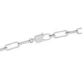 thumbnail image 2 of TimeLe$$ Classics Women's Diamond Pave Heart Shape Link Bracelet in 14K White Gold, 2 of 4