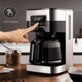 thumbnail image 2 of 10-Cup Programmable Coffee Maker, Regular & Strong Brew Drip Coffee Machine for Home and Office, Auto Shut Off, Permanent Filter, Silver, 2 of 6