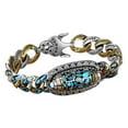 thumbnail image 4 of Turquoise Six-character Mantra Nine-eyed Dzi Bead Bracelet GXM Hot P8 H2E4, 4 of 6
