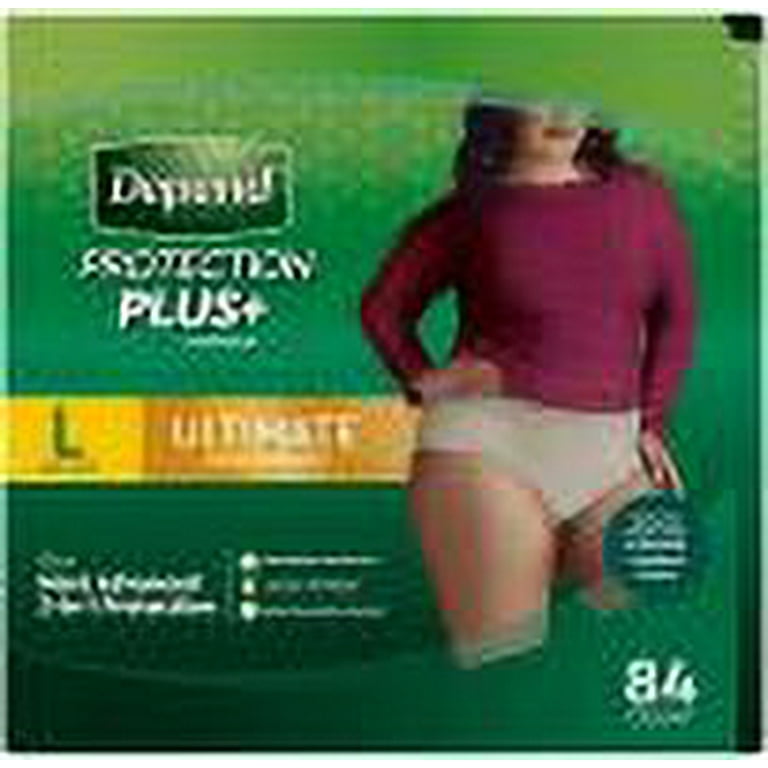 Depend Protection Plus Ultimate Underwear for Women Large 84ct