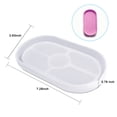 thumbnail image 3 of AFUNTA DIY Oval Silicone Coaster Mold,2 Pcs Soft Flexible Oval Crystal Silicone Molds for Casting with Resin, Concrete, Cement and Polymer Clay - Transparent White, 3 of 9