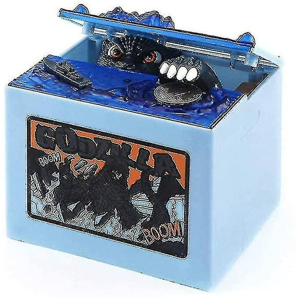 Electronic Stealing Coin Box Piggy Bank, Monster Dinosaur Bank Toy, Musical Moving Stealing Money Bank Anime Gift For Boys Girls Kids