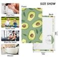 thumbnail image 2 of Avocado Fruit and Leaf Cotton Face Towels Absorbent Hand Towel Soft Bathroom Towel for Kitchen Hotel Decoration, 2 of 7