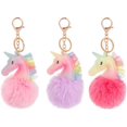thumbnail image 1 of LAICAIW Fluffy Keychain, Pom Pom Keyring fur keychain Soft Plush Keychain Furry Keyring Faux Fur Keychain for Bag Car Room, 1 of 7