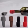 thumbnail image 3 of Ensemble de 4 Bouchons de Vin en Silicone Réutilisables - Parfait pour la Conservation des Boissons à Domicile, 3 of 3
