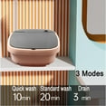 thumbnail image 3 of 15L Portable Washing Machine, Foldable Design Mini Laundry Machine Deep Cleaning For Underwear, Baby Clothes, 100-240V US Plug, 3 of 8