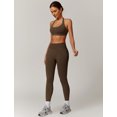 thumbnail image 5 of IDOPIP Workout Sets for Women Seamless Butt Lifting Leggings Halter Sports Bra Scoop Neck Backless Yoga Outfit 2 Piece Gym Running Outfits, 5 of 6