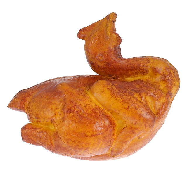 1 UNID SIMULACIÓN POLLO DE POLLO EXQUISITO EXQUISITO MODELO DE LA CASA DE PROPIEZA (marrón claro)