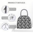 thumbnail image 4 of Disketp Ying Yang Checkered Bolsa Térmica para Almuerzo, Lonchera con Abertura Amplia y Gran Capacidad, Organizador Reutilizable para Mujeres, Hombres y Adultos, 4 of 6