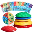 thumbnail image 1 of VEVOR Kids Balance Stepping Stones Sensory Obstacle Course 6 PCS Outdoor Indoor, 1 of 9