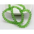 thumbnail image 3 of EOEMY 200 Pcs Green Crystal Glass Faceted Rondelle Beads 6X4mm, 3 of 9