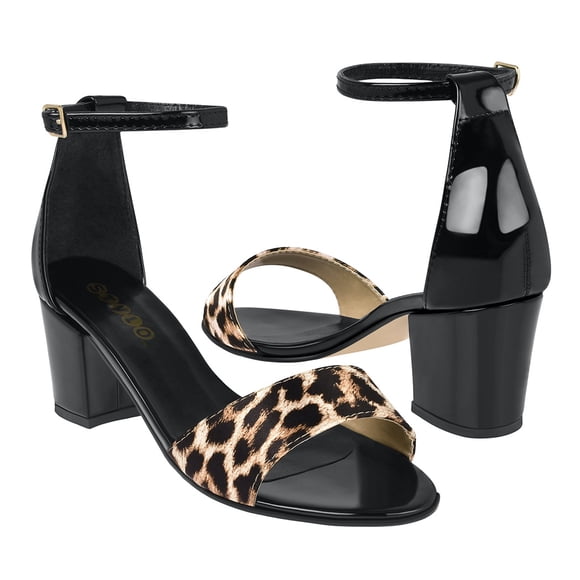 SANDALIAS STYLO MUJER 3008 CHAROL NEGRO