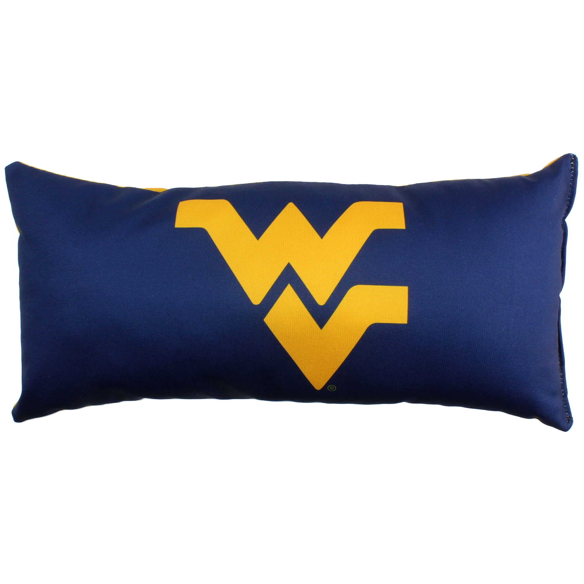 College Covers 16" x 6" West Virginia Mountaineers Polyester Bolster Pillow