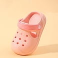 thumbnail image 4 of UJNDER Kids Clogs Boys and Girls Simple Lightweight Soft Sole Anti-Slip Slip-On Indoor Outdoor Slippers for Kids,Pink,3.5-4 Years, 4 of 8