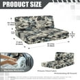 thumbnail image 7 of XYZCANDO Blue Camouflage RV Dinette Cushions Comfortable RV Accessories for Inside Furniture Covers for Sofa and Loveseat Universal 2 Seat Couch Cover Washable, 7 of 7