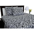 thumbnail image 2 of ABORN 600 Thread Count 100% Egyptain Cotton Adult Bedsheets Set, Zebra Print, Queen 15" Deep Pocket, 2 of 7