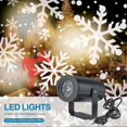 thumbnail image 2 of Lampe de Projection de Neige à DEL Rotative Dynamique, Projecteur de Flocons de Neige de Noël RVBW, Lampe de Projection de Noël pour l'Extérieur, Atmosphère de Noël à Rotation 360 la, 2 of 4