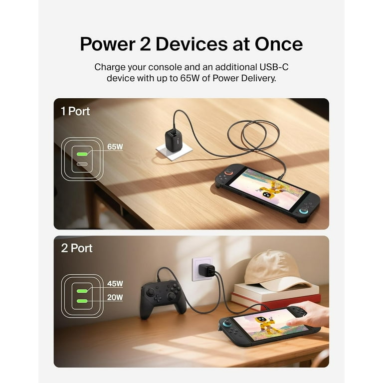 Charging Switch With Phone Charger Belkin Gaming Dual USB C