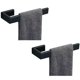 thumbnail image 1 of Jopofi Toallero De Mano De 2 Piezas - Toallero De Acero Inoxidable Sus 304 Espesado Para Pared De Baño Anillo De Toalla De Diseño Moderno Rectangular De 8" Toallero De Mano Contemporáneo - Negro Mate, 1 of 5