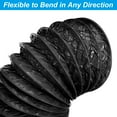thumbnail image 4 of Uxcell 5Inch 16.4Ft Flexible Aluminum Ducting, Dryer Vent Hose Air Ducting Black, 4 of 6