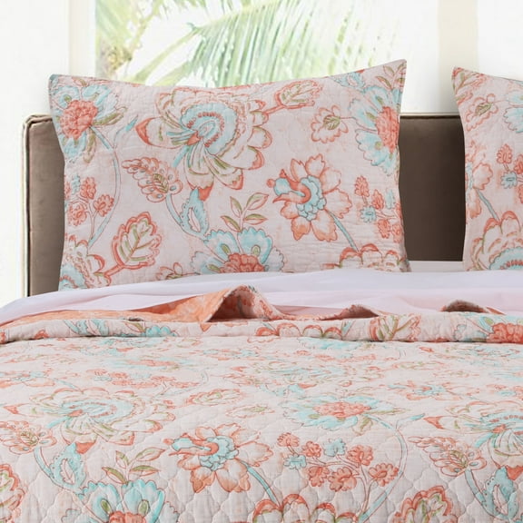 Global Trends Colleen Quilted Bed Pillow Sham, Standard 20" x 26"