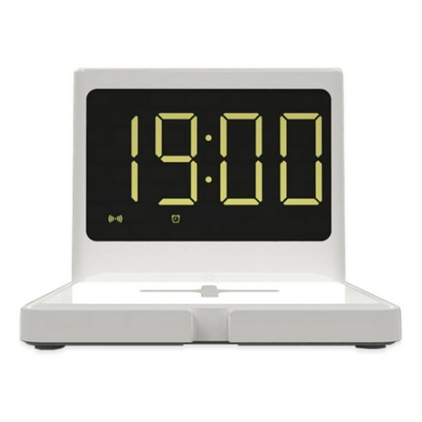 3 In 1 Multifunction Multi Functional Alarm Clock 15w Mobile Phone Wireless Charger Fast Charging Desktop Digital Clocks 2 Colors Com Multi Functional Alarm Clock 15w Mobile, Multi Function Desktop Alarm Clock Wireless Charger
