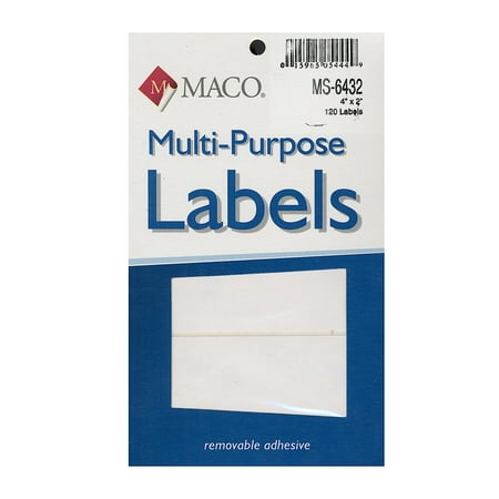 UPC: 0804551934872 | Multi-Purpose Handwrite Labels rectangular 4 in. x 2 in. pack of 120 (pack of 6)