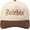 BROWN, variant on Faithin' Lettering Embroidery Two Tone Trucker Baseball Cap Hat