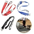 thumbnail image 3 of YaoZQ 3 Way Dog Leash, Adjustable Nylon Triple Dog Coupler for Walking 3 Dogs, No Tangle Detachable Lead, Red, 55.1-66.9in, 3 of 3