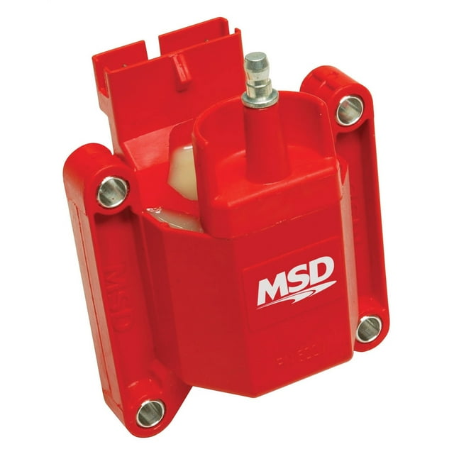 MSD Ignition Ignition Coil 8227 Blaster; Ford TFI; 44000 Volts; Red