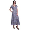 thumbnail image 4 of Moomaya Long Maxi Dress For Womens Short Sleeve Formal/Casual Dress With Pockets S-XXL, 4 of 7