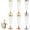 mix4, variant on ACDANC 6Pcs Champagne Flutes Plastic 5 oz Plastic Wine Glasses with Stem Martini Glasses for Parties Wedding Decoration Friend Gathering Mix1